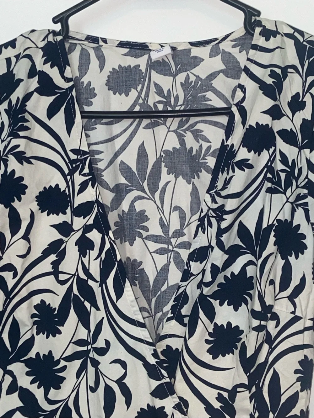 Floral Wrap Puff-Sleeve Top